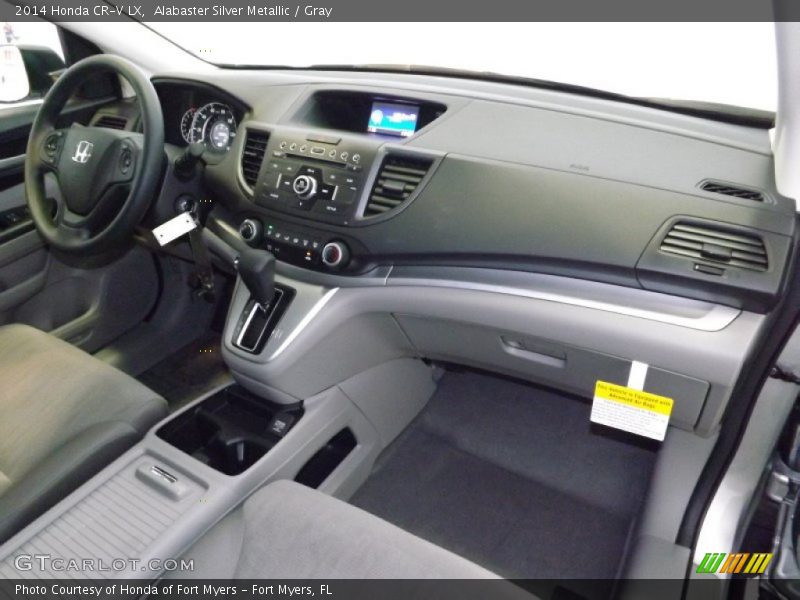 Alabaster Silver Metallic / Gray 2014 Honda CR-V LX