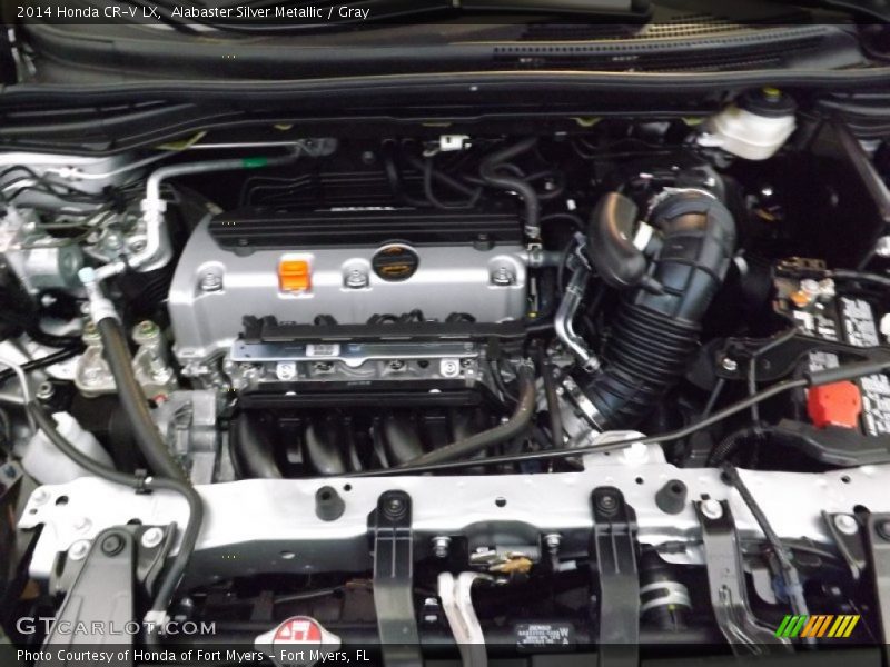 Alabaster Silver Metallic / Gray 2014 Honda CR-V LX