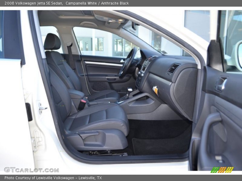 Campanella White / Anthracite Black 2008 Volkswagen Jetta SE Sedan