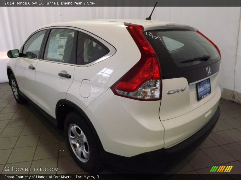 White Diamond Pearl / Gray 2014 Honda CR-V LX