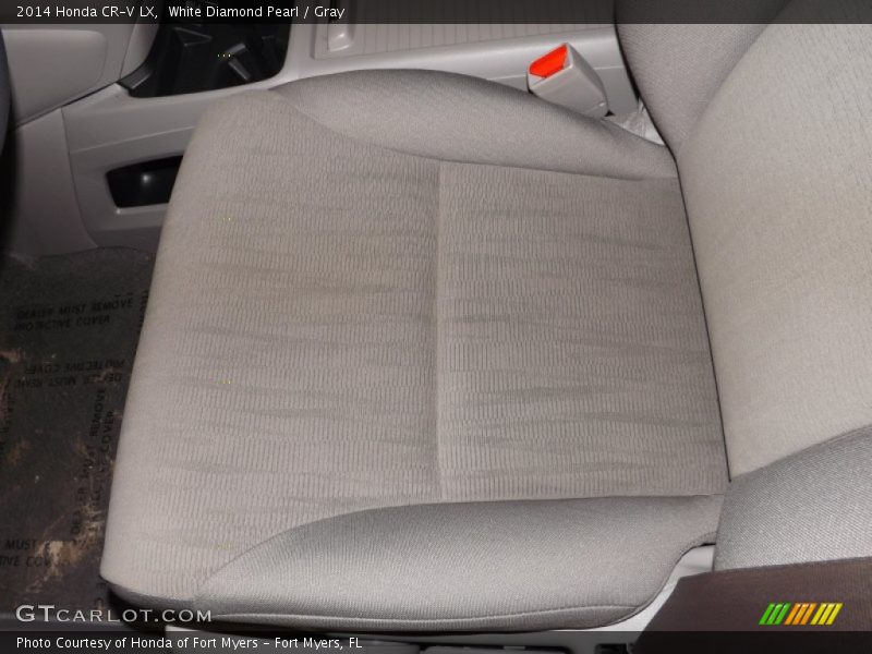 White Diamond Pearl / Gray 2014 Honda CR-V LX