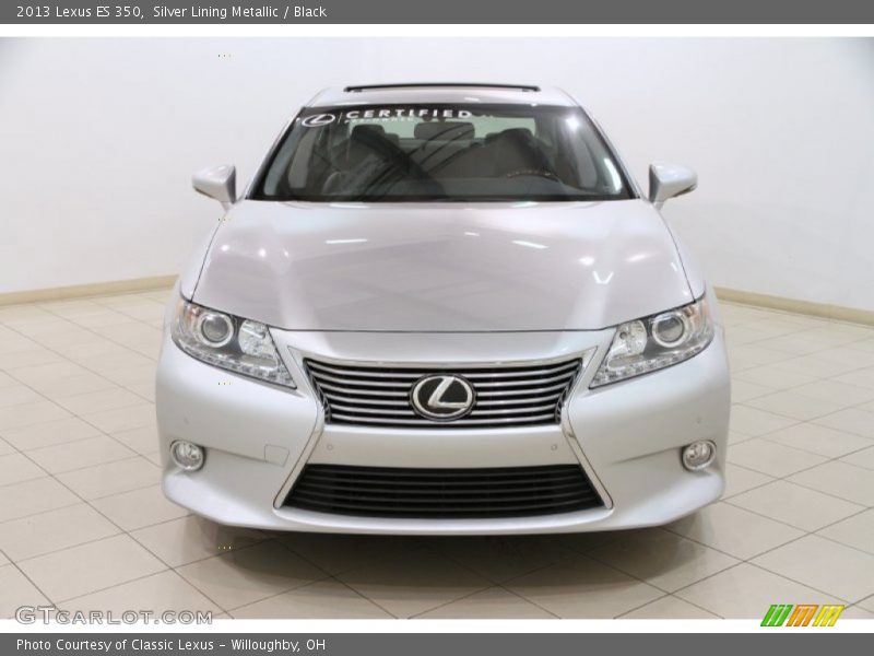 Silver Lining Metallic / Black 2013 Lexus ES 350