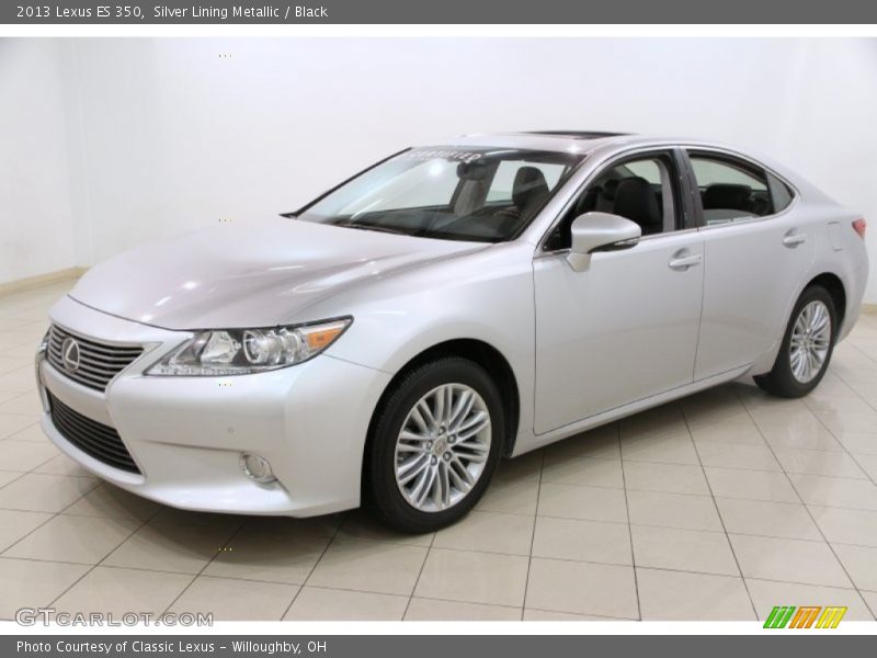 Silver Lining Metallic / Black 2013 Lexus ES 350
