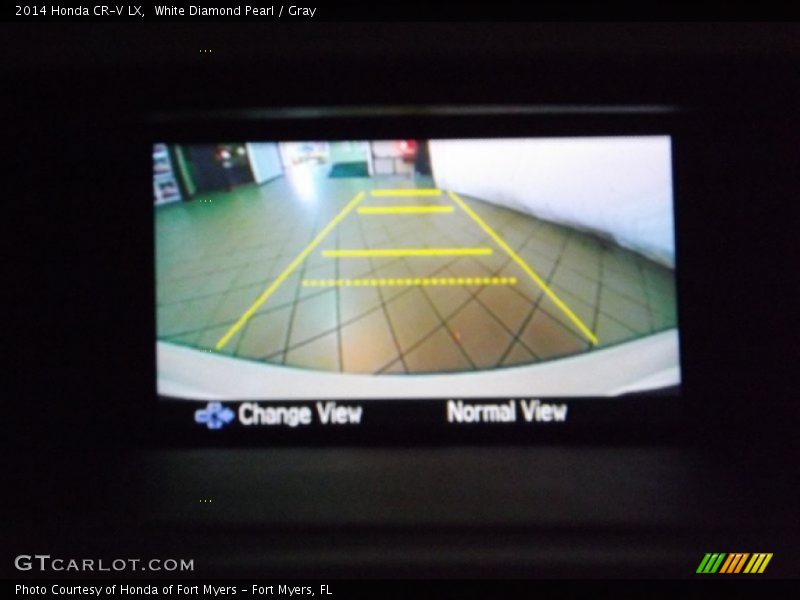 White Diamond Pearl / Gray 2014 Honda CR-V LX