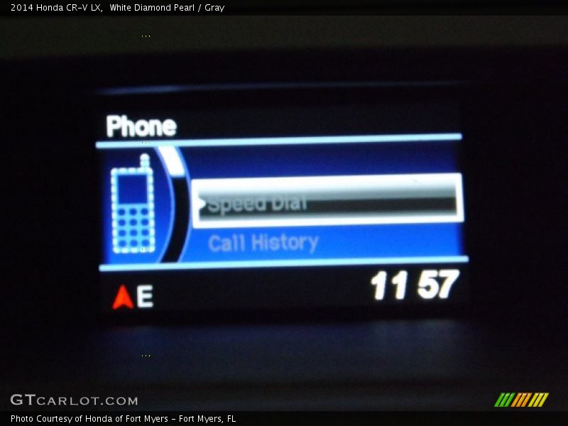 White Diamond Pearl / Gray 2014 Honda CR-V LX