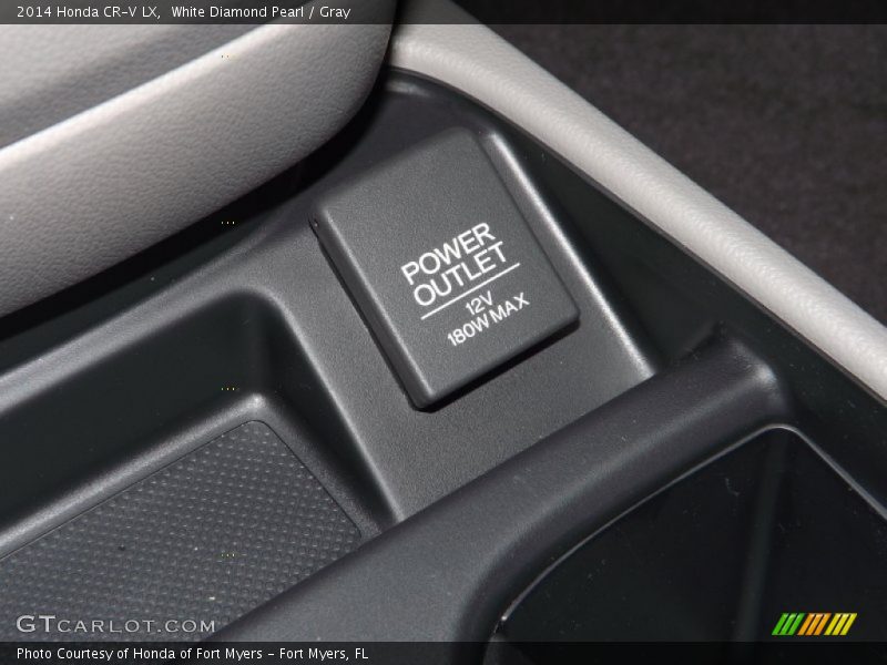 White Diamond Pearl / Gray 2014 Honda CR-V LX