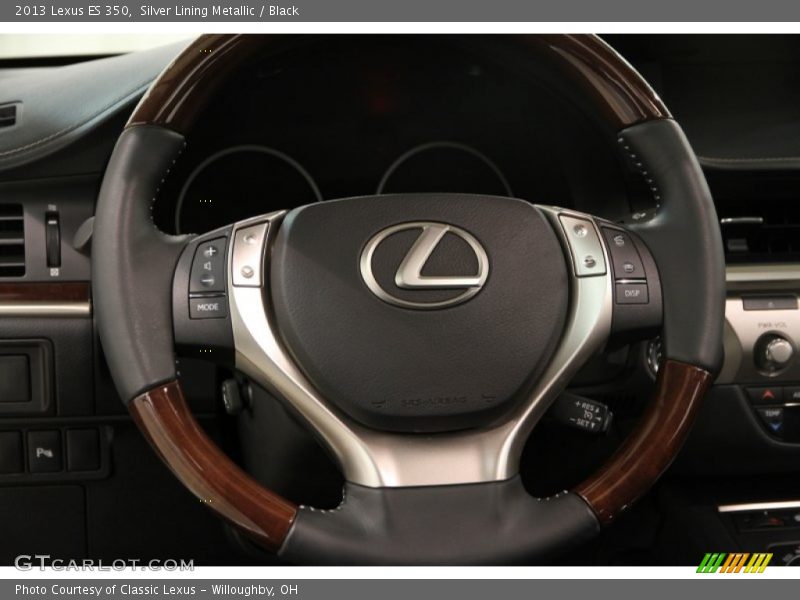 Silver Lining Metallic / Black 2013 Lexus ES 350