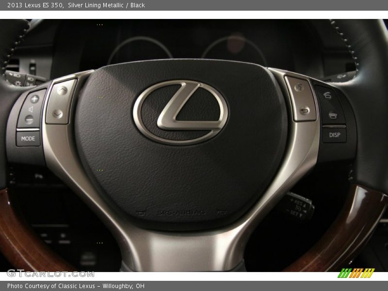 Silver Lining Metallic / Black 2013 Lexus ES 350