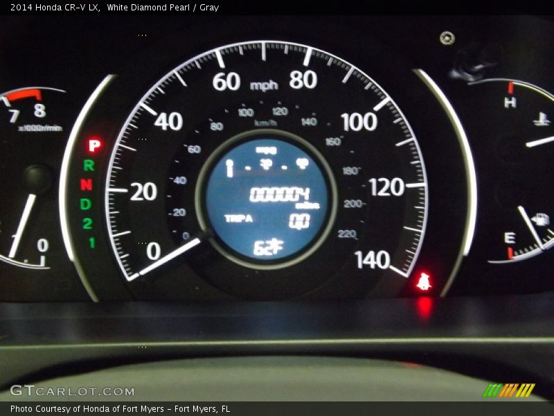 White Diamond Pearl / Gray 2014 Honda CR-V LX