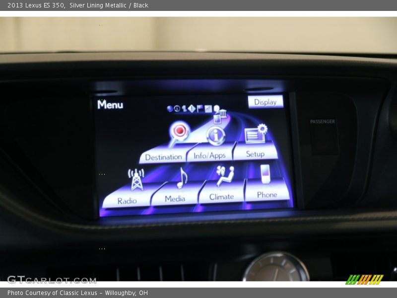 Silver Lining Metallic / Black 2013 Lexus ES 350