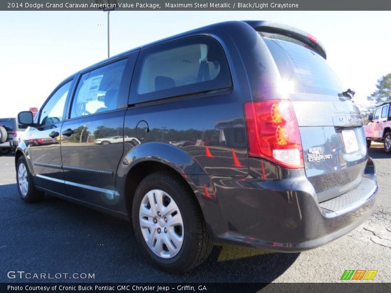 Maximum Steel Metallic / Black/Light Graystone 2014 Dodge Grand Caravan American Value Package