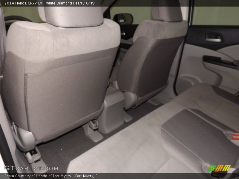White Diamond Pearl / Gray 2014 Honda CR-V LX