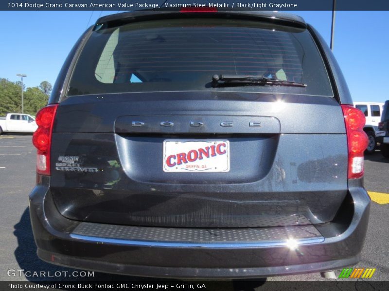 Maximum Steel Metallic / Black/Light Graystone 2014 Dodge Grand Caravan American Value Package