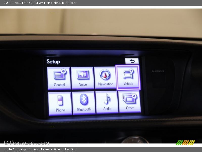 Silver Lining Metallic / Black 2013 Lexus ES 350