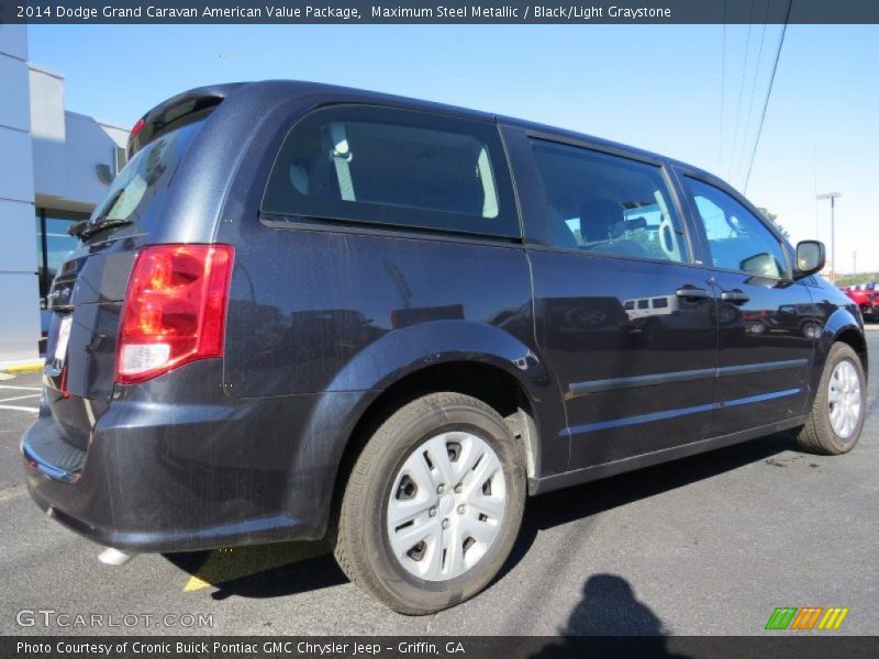 Maximum Steel Metallic / Black/Light Graystone 2014 Dodge Grand Caravan American Value Package