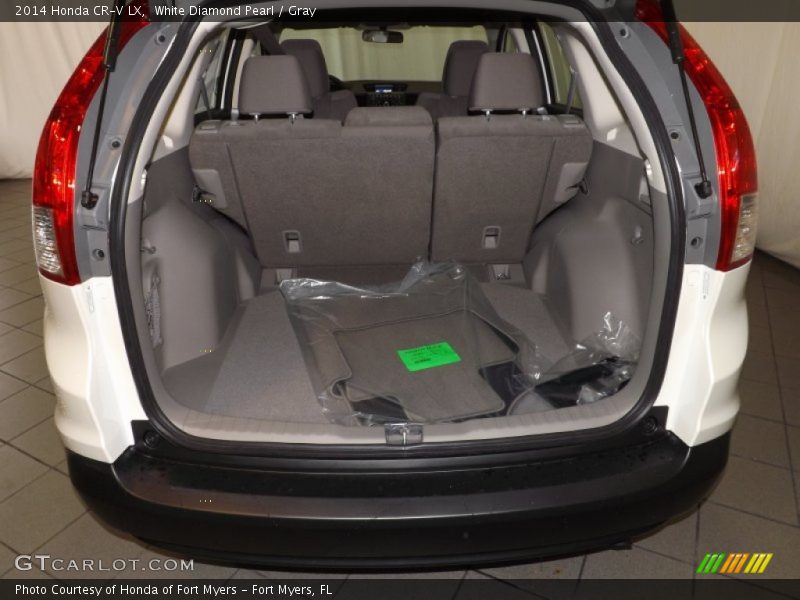 White Diamond Pearl / Gray 2014 Honda CR-V LX
