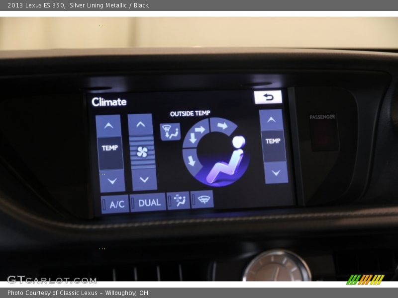 Silver Lining Metallic / Black 2013 Lexus ES 350