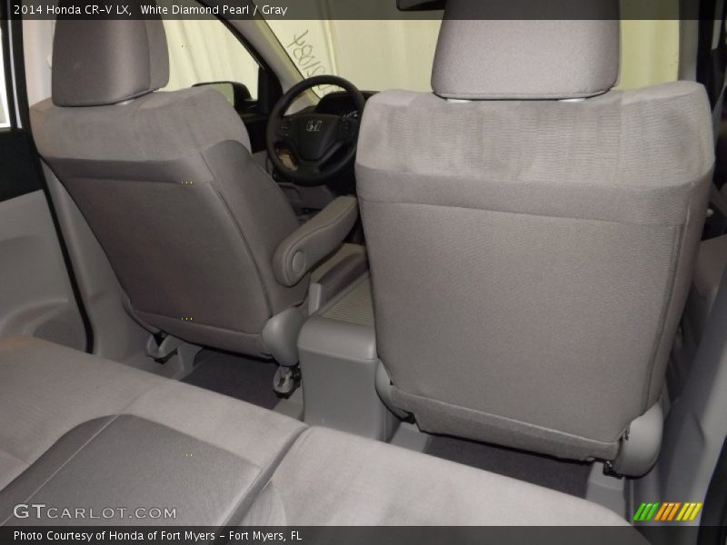 White Diamond Pearl / Gray 2014 Honda CR-V LX