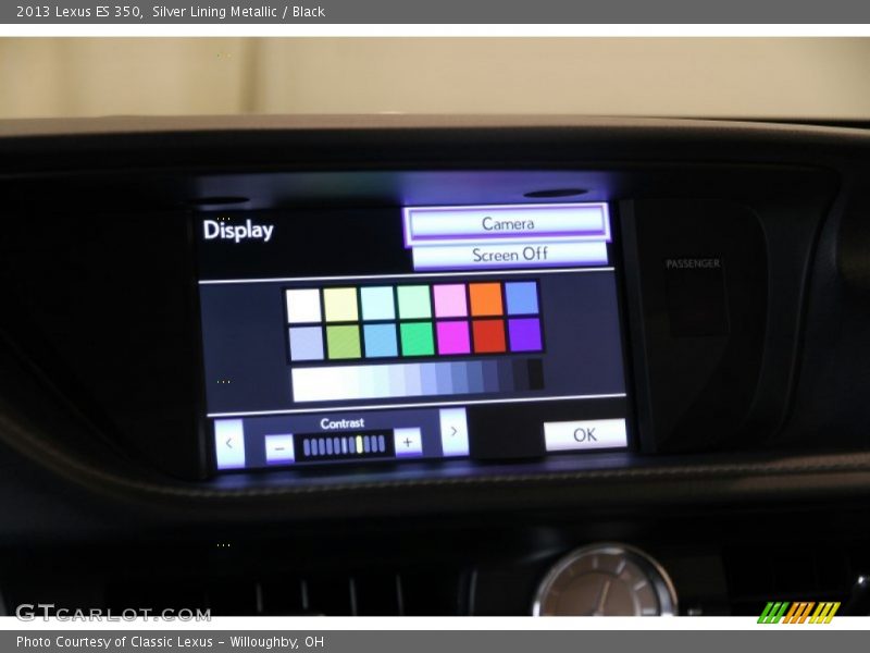 Silver Lining Metallic / Black 2013 Lexus ES 350