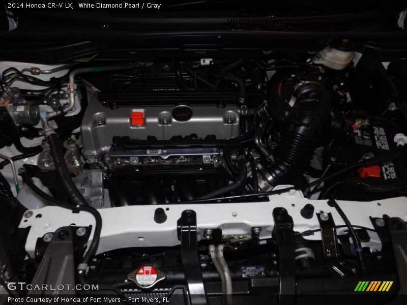 White Diamond Pearl / Gray 2014 Honda CR-V LX