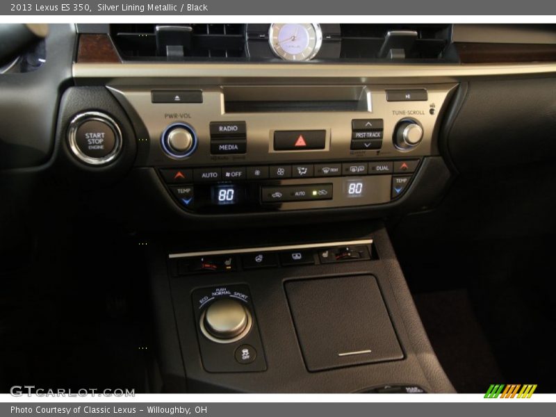 Silver Lining Metallic / Black 2013 Lexus ES 350