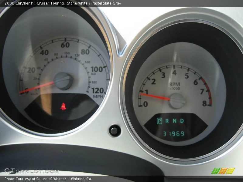 Stone White / Pastel Slate Gray 2008 Chrysler PT Cruiser Touring