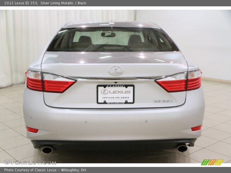 Silver Lining Metallic / Black 2013 Lexus ES 350