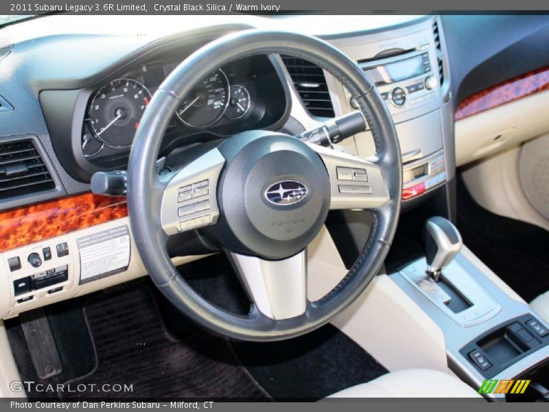 Crystal Black Silica / Warm Ivory 2011 Subaru Legacy 3.6R Limited