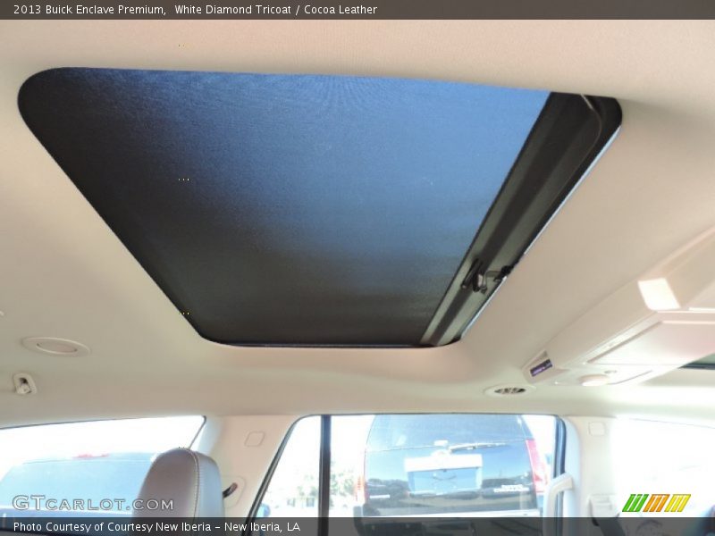 White Diamond Tricoat / Cocoa Leather 2013 Buick Enclave Premium