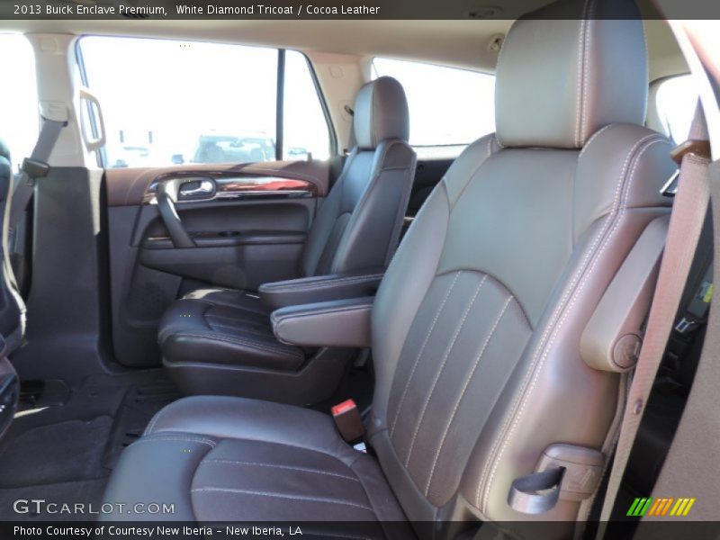 White Diamond Tricoat / Cocoa Leather 2013 Buick Enclave Premium