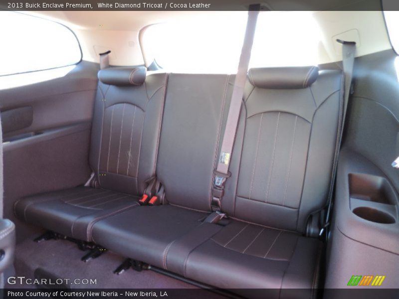 White Diamond Tricoat / Cocoa Leather 2013 Buick Enclave Premium