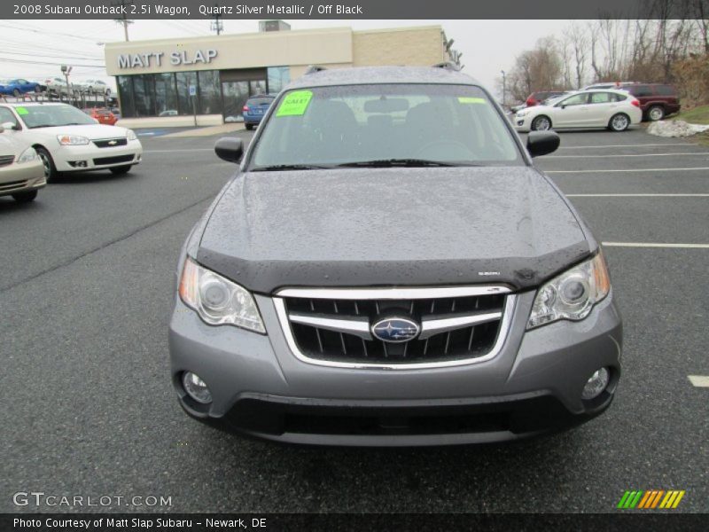 Quartz Silver Metallic / Off Black 2008 Subaru Outback 2.5i Wagon