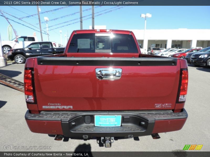 Sonoma Red Metallic / Cocoa/Light Cashmere 2013 GMC Sierra 1500 Denali Crew Cab