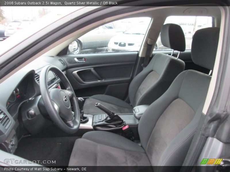 Quartz Silver Metallic / Off Black 2008 Subaru Outback 2.5i Wagon