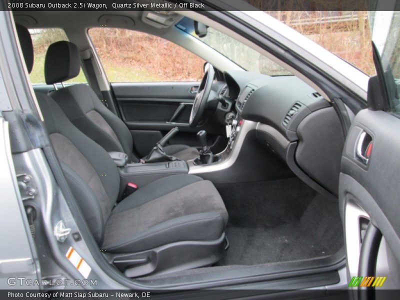 Front Seat of 2008 Outback 2.5i Wagon