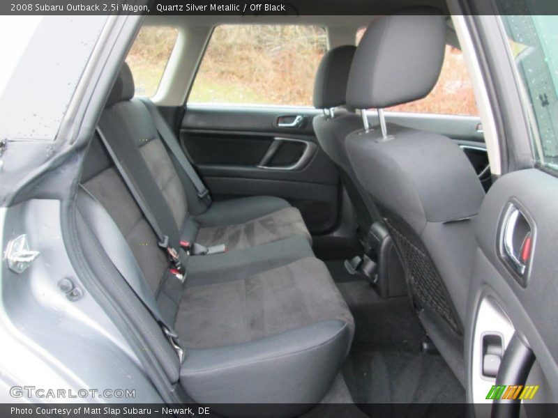 Rear Seat of 2008 Outback 2.5i Wagon