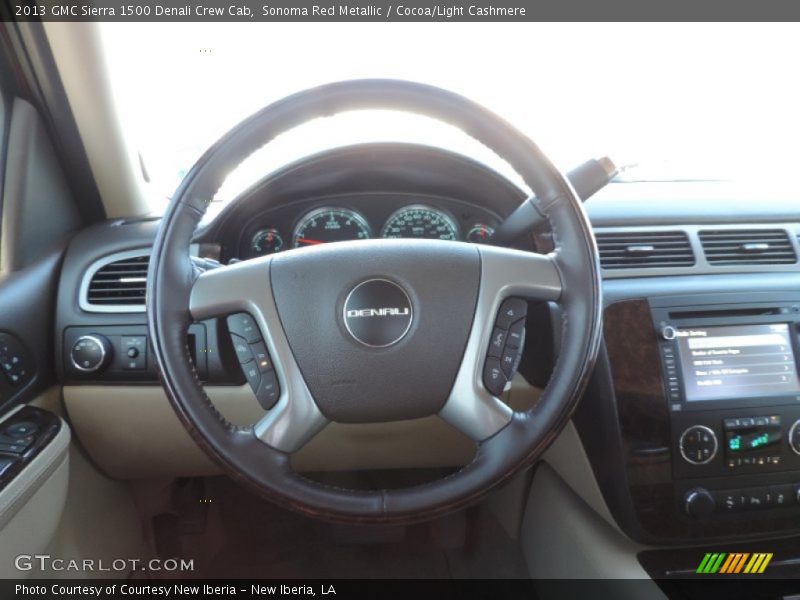 Sonoma Red Metallic / Cocoa/Light Cashmere 2013 GMC Sierra 1500 Denali Crew Cab