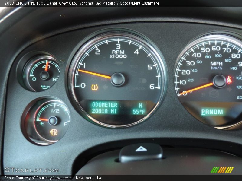 Sonoma Red Metallic / Cocoa/Light Cashmere 2013 GMC Sierra 1500 Denali Crew Cab