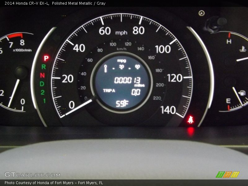 Polished Metal Metallic / Gray 2014 Honda CR-V EX-L