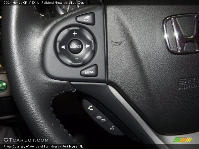 Polished Metal Metallic / Gray 2014 Honda CR-V EX-L