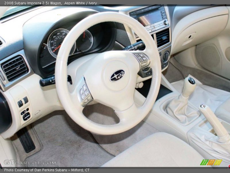 Aspen White / Ivory 2008 Subaru Impreza 2.5i Wagon