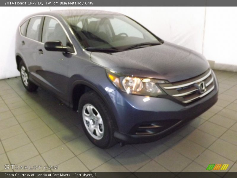 Twilight Blue Metallic / Gray 2014 Honda CR-V LX
