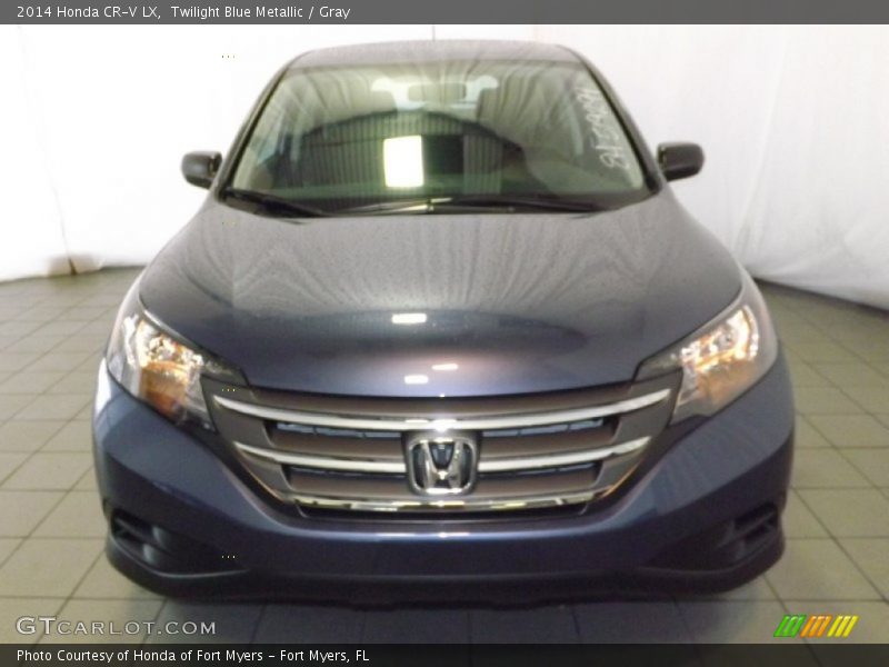 Twilight Blue Metallic / Gray 2014 Honda CR-V LX