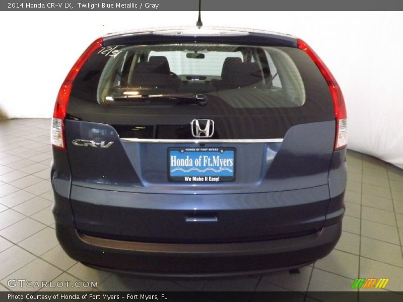 Twilight Blue Metallic / Gray 2014 Honda CR-V LX