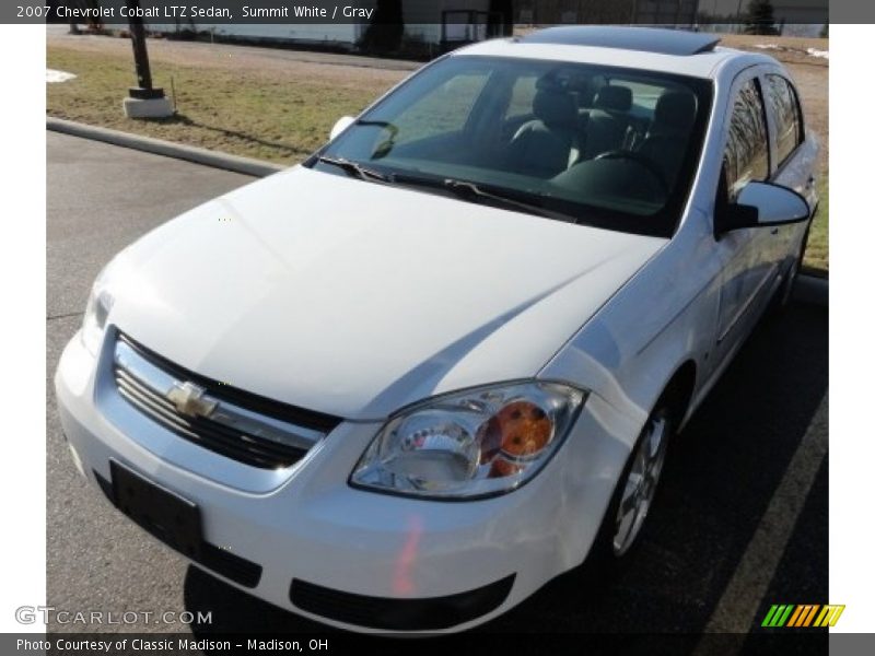 Summit White / Gray 2007 Chevrolet Cobalt LTZ Sedan