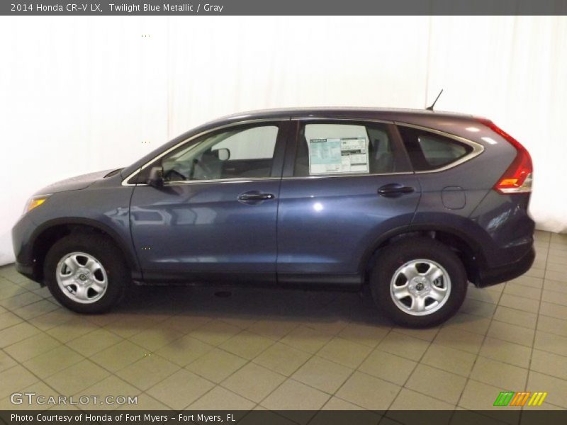 Twilight Blue Metallic / Gray 2014 Honda CR-V LX