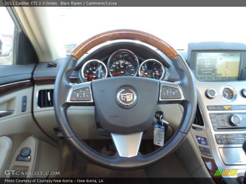 Black Raven / Cashmere/Cocoa 2011 Cadillac CTS 3.0 Sedan