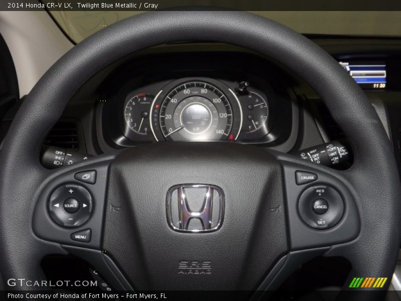 Twilight Blue Metallic / Gray 2014 Honda CR-V LX