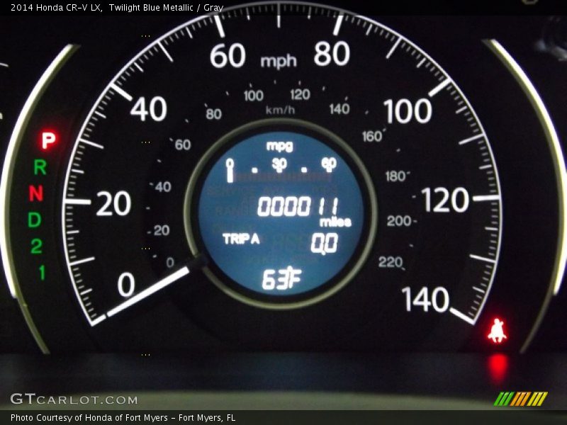 Twilight Blue Metallic / Gray 2014 Honda CR-V LX