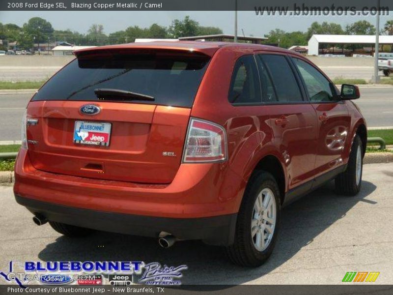 Blazing Copper Metallic / Camel 2008 Ford Edge SEL